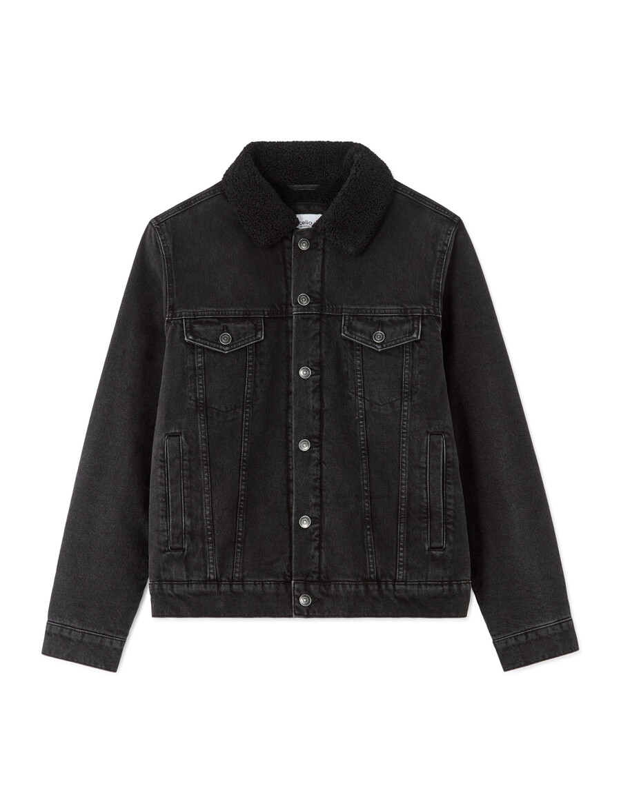 chaqueta vaquera con forro de sherpa