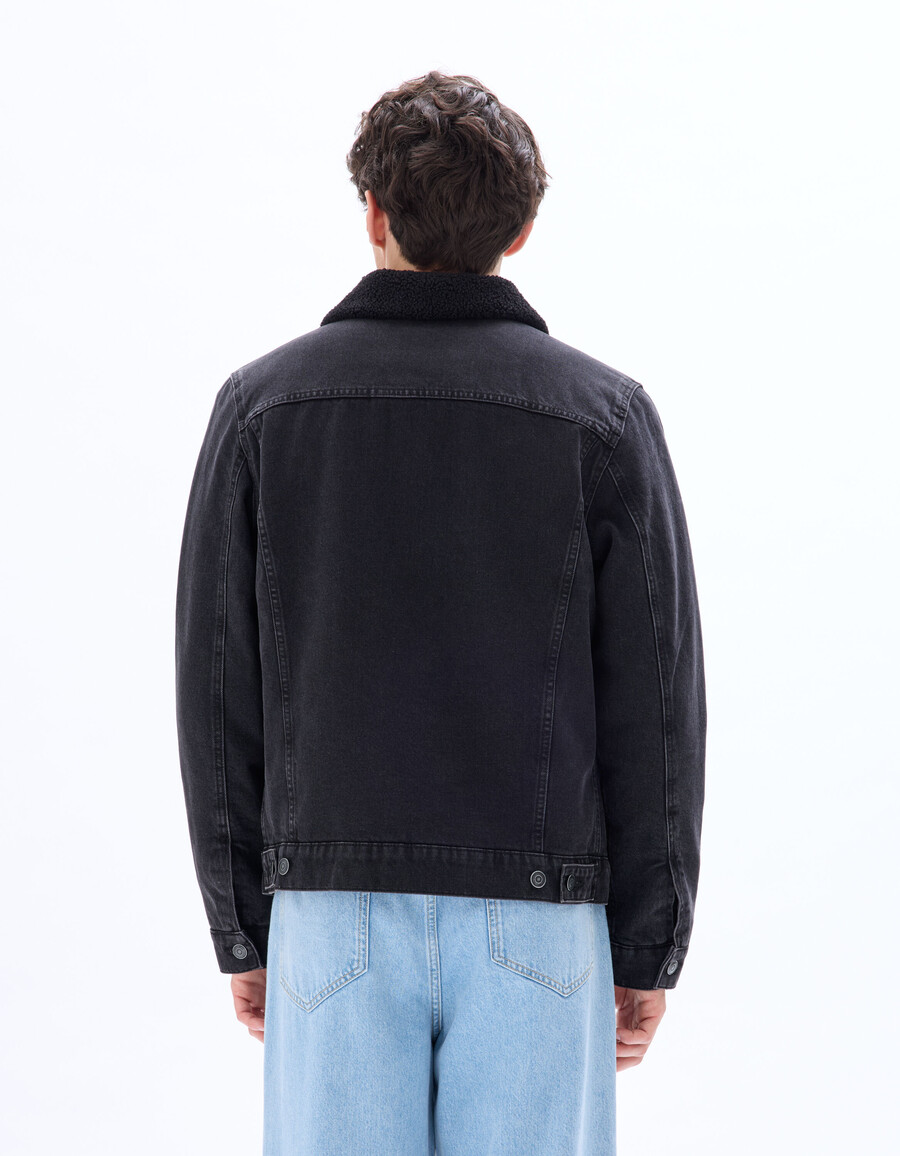 chaqueta vaquera con forro de sherpa