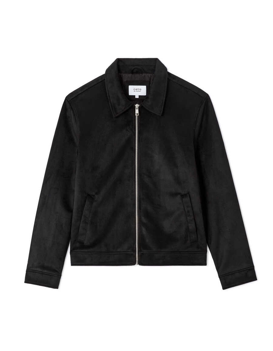 chaqueta de ante sintético