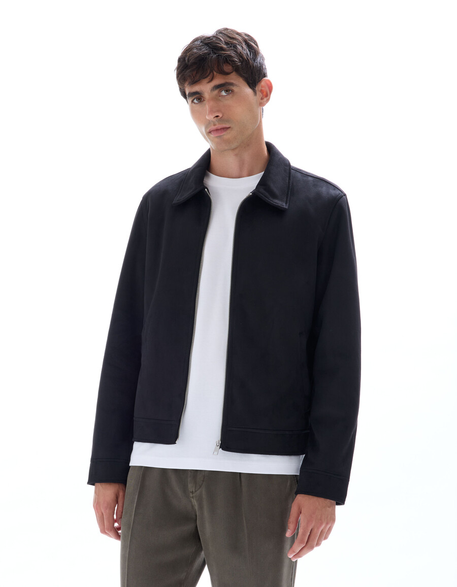 chaqueta de ante sintético
