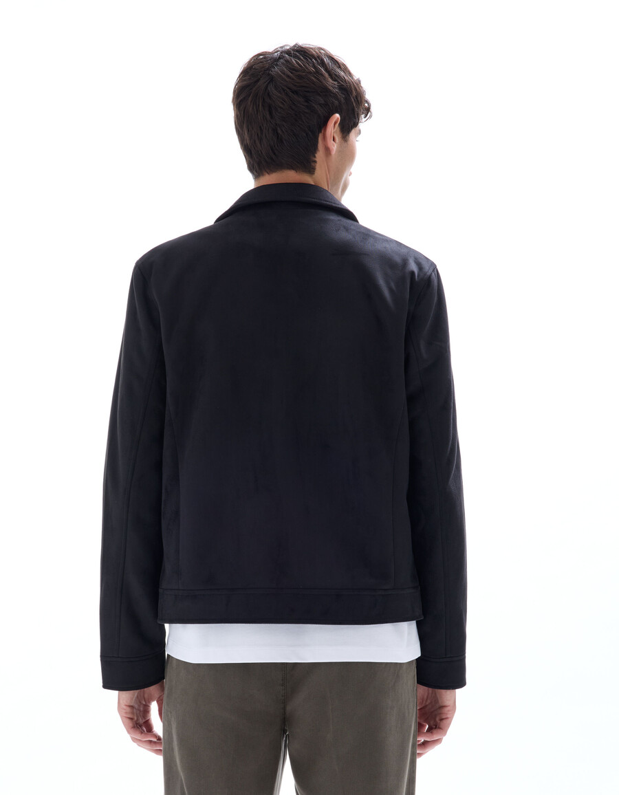 chaqueta de ante sintético