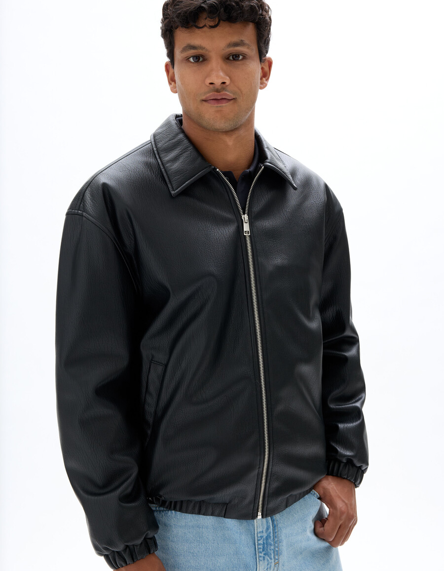 chaqueta de ante sintético