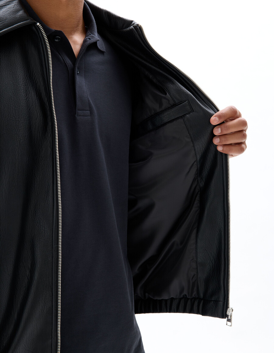 chaqueta de ante sintético