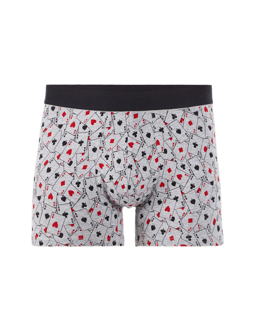 set de regalo de calzoncillos bóxer navideños para hombre con naipes