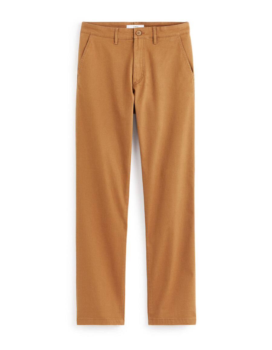 pantalones chinos rectos de algodón elástico