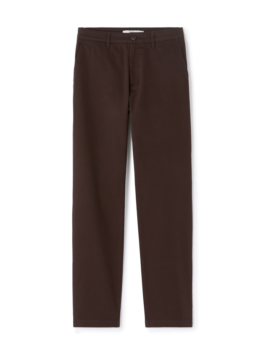 pantalones chinos rectos de algodón elástico