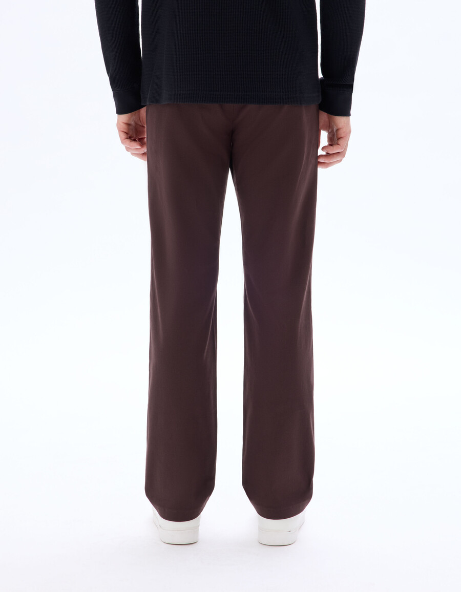 pantalones chinos rectos de algodón elástico