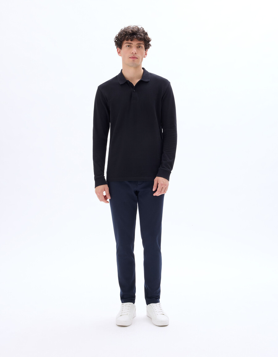pantalones chinos de punto ajustado