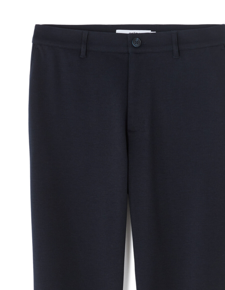 pantalones chinos de punto ajustado