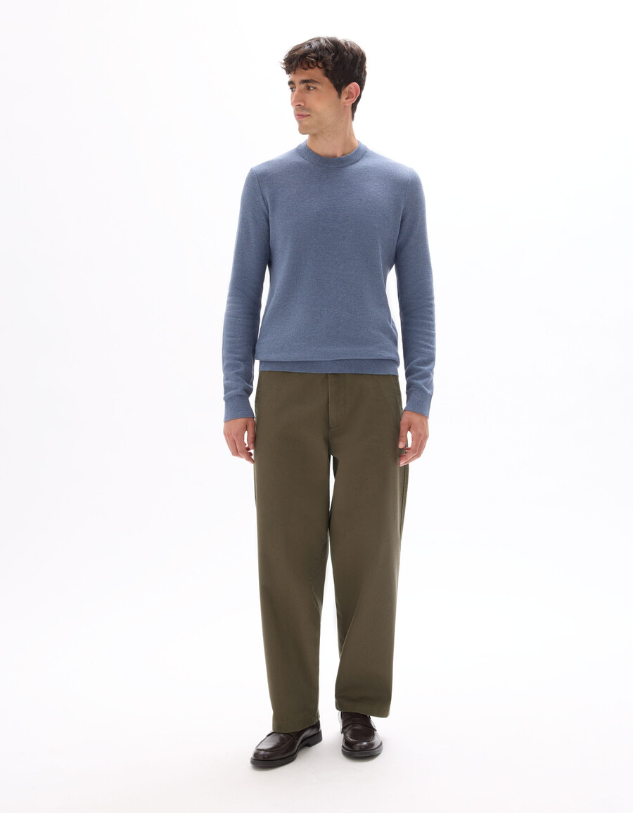 pantalones chinos holgados 100 algodón