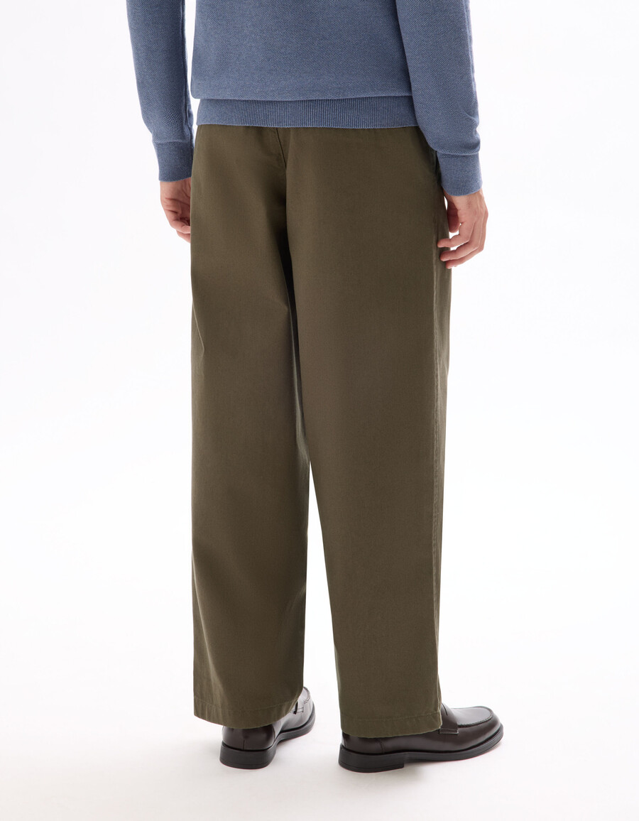 pantalones chinos holgados 100 algodón