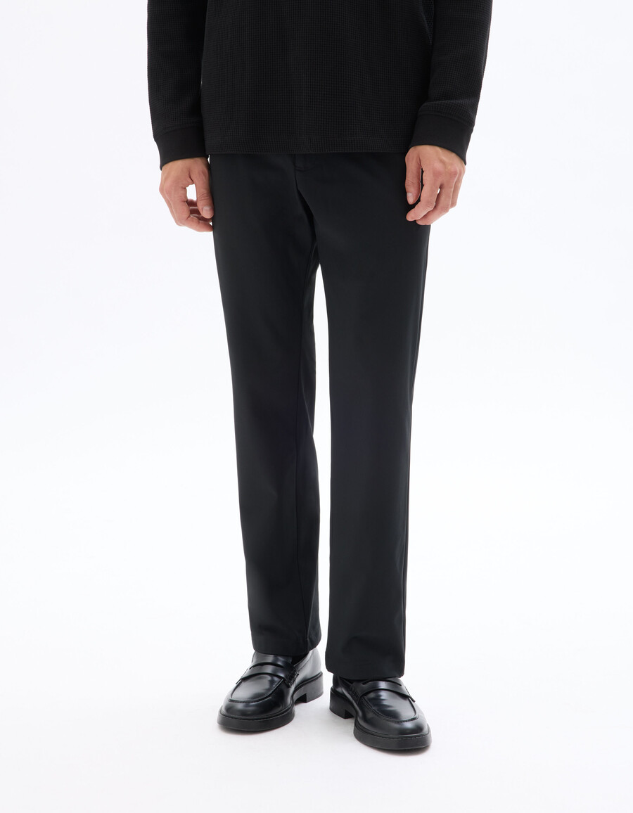 pantalones chinos de punto técnico elástico