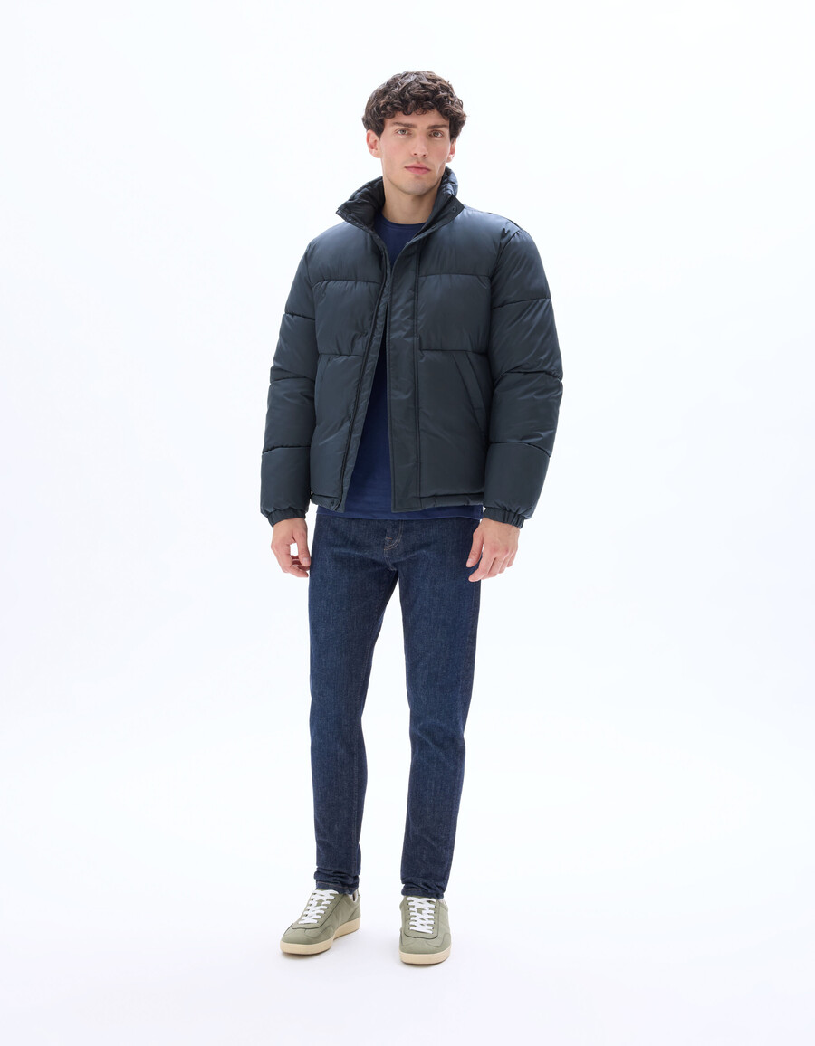 chaqueta acolchada cálida airwarm con cuello alto