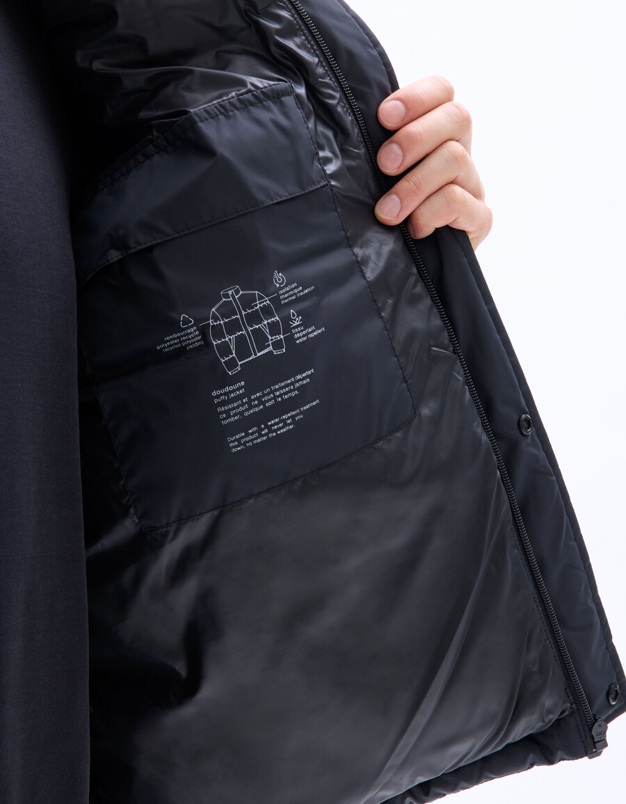 chaqueta acolchada cálida airwarm con cuello alto