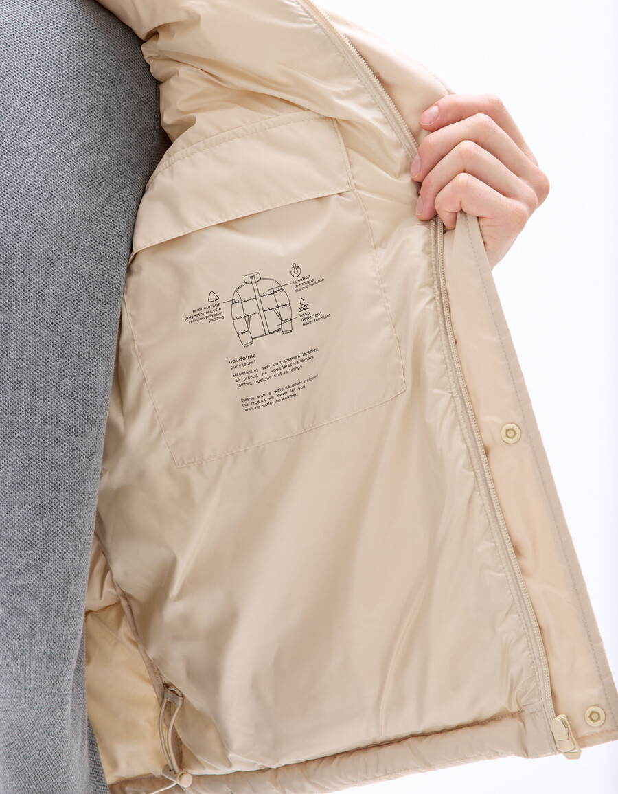 chaqueta acolchada airwarm con cuello alto