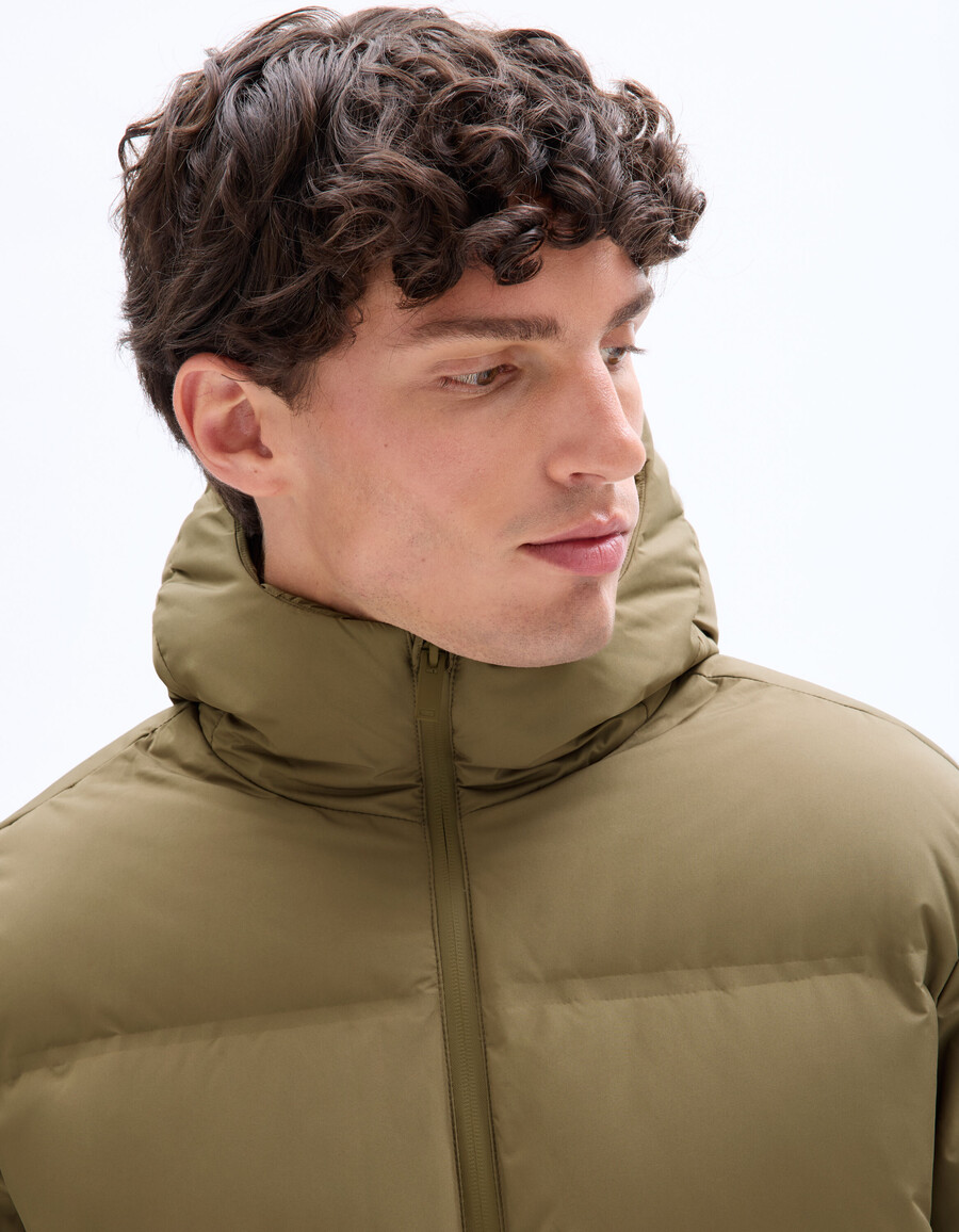 chaqueta acolchada downwarm sin costuras 90 plumón 10 plumas
