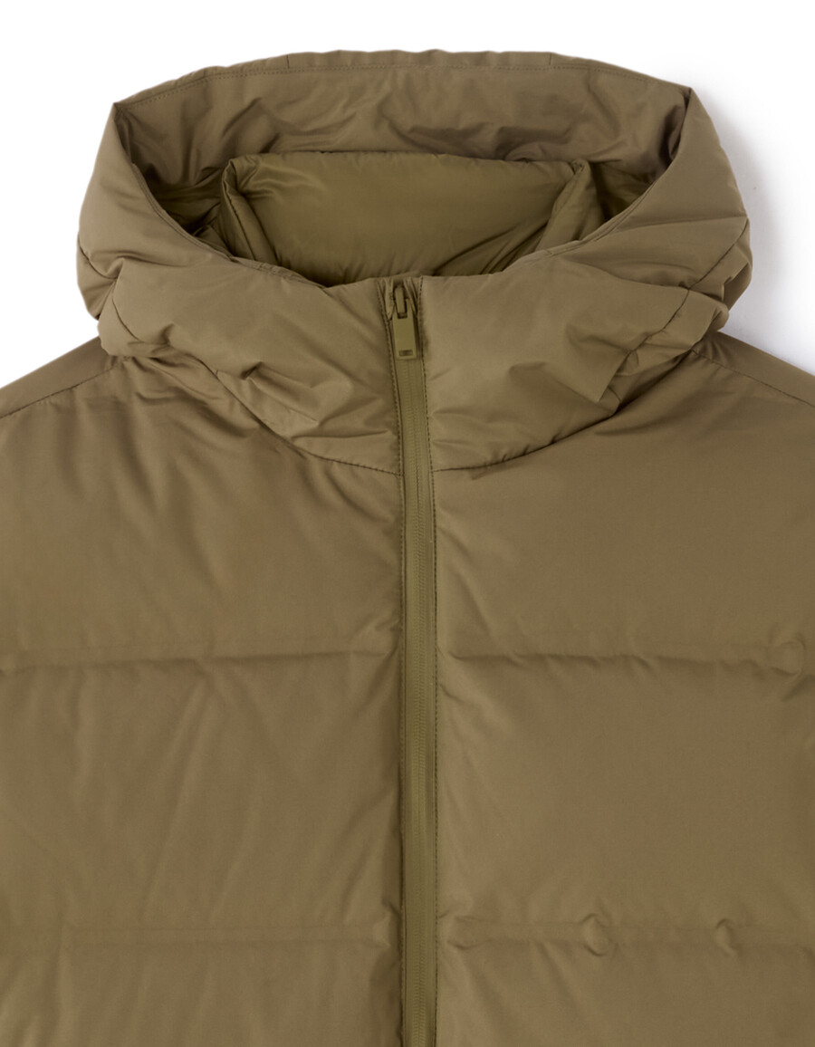 chaqueta acolchada downwarm sin costuras 90 plumón 10 plumas