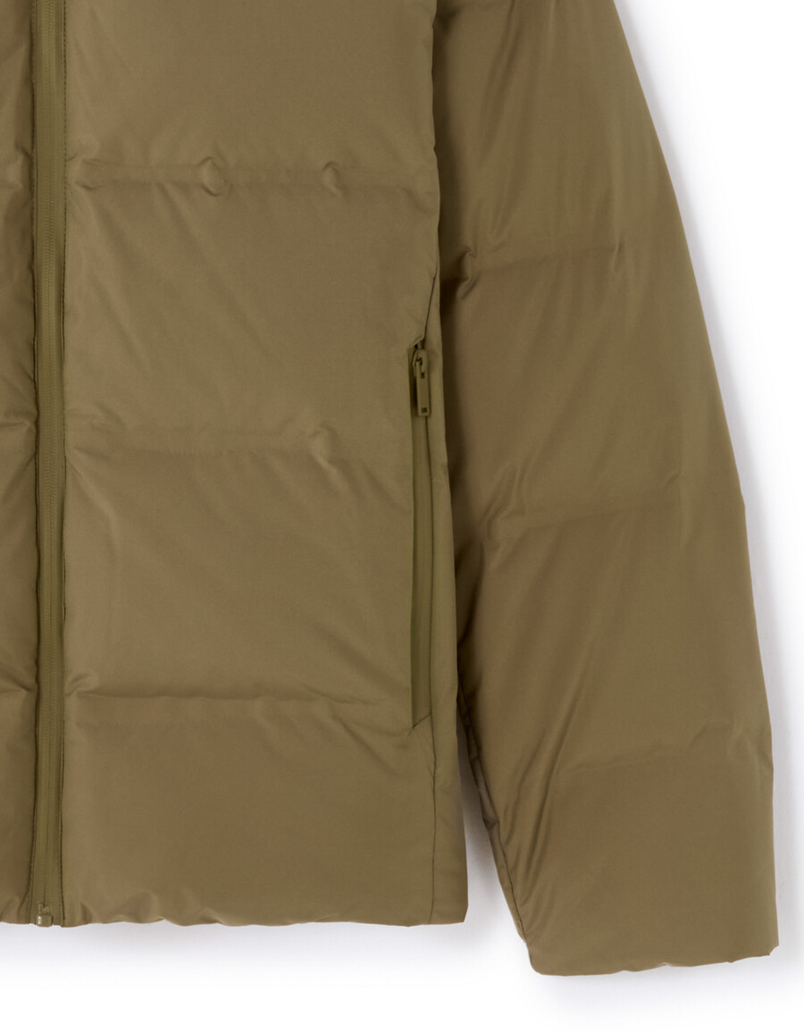 chaqueta acolchada downwarm sin costuras 90 plumón 10 plumas