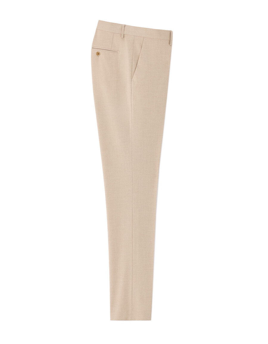 pantalones de traje elásticos de corte entallado