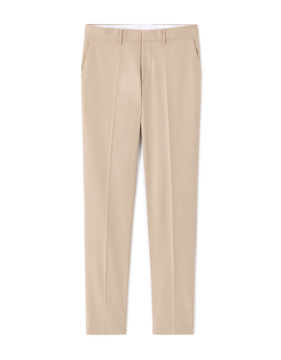 pantalones de traje elásticos de corte entallado