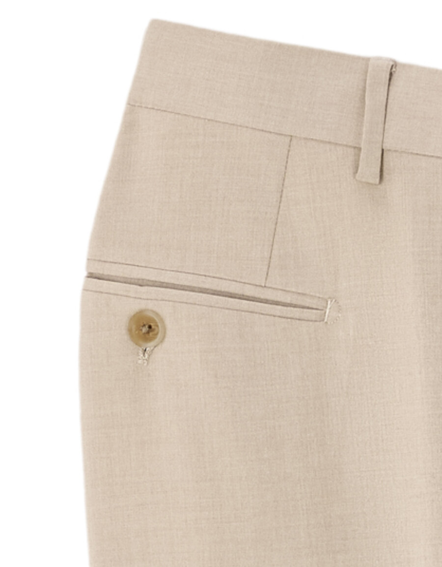 pantalones de traje elásticos de corte entallado