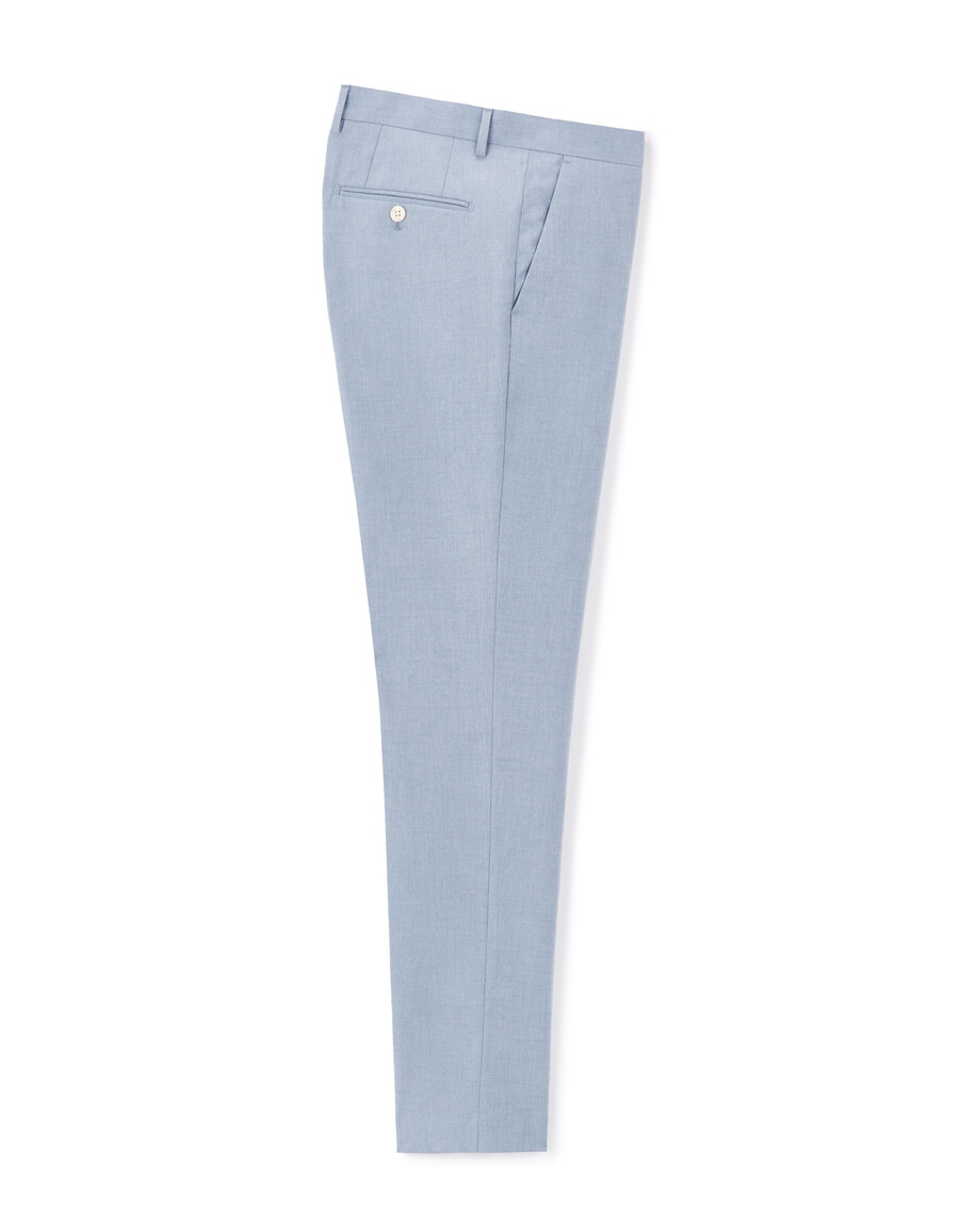 pantalones de traje de cambray elásticos y ajustados