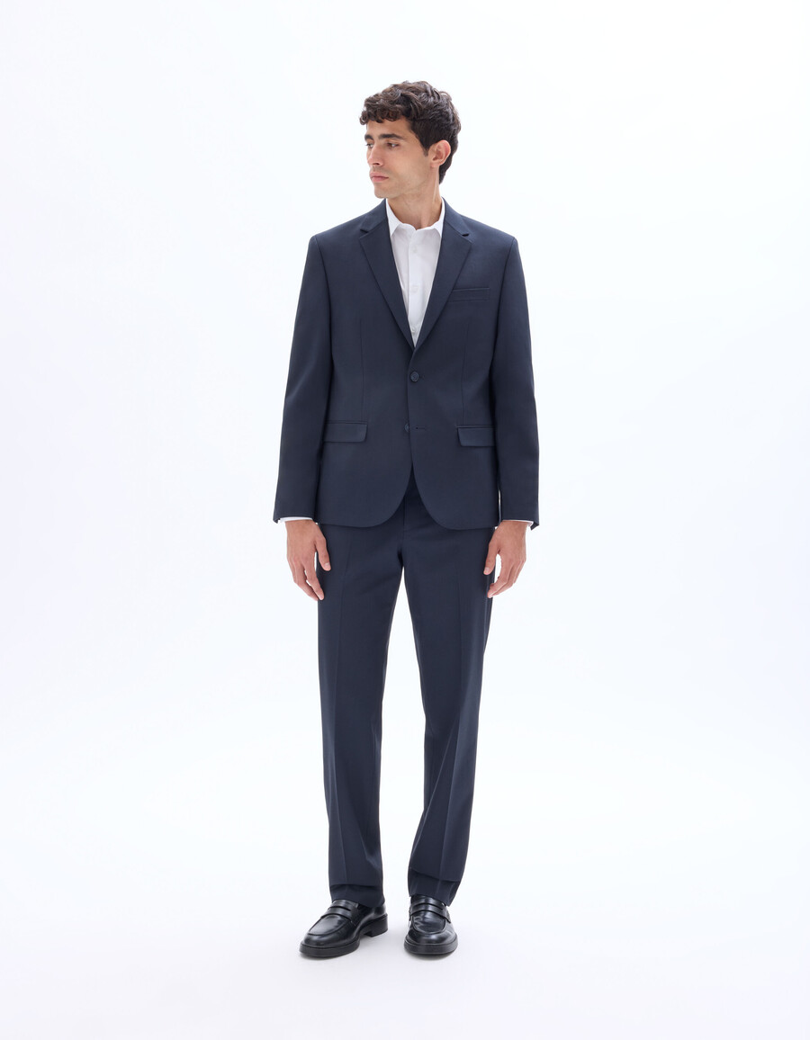 pantalones de traje bielásticos regulares