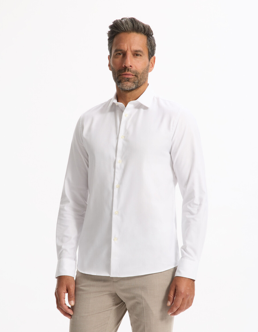 camisa oxford royal slim