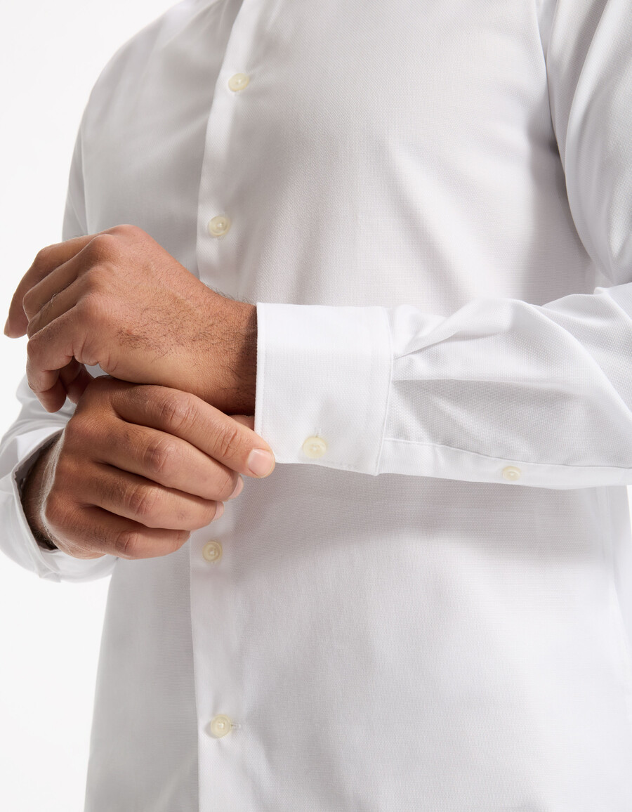 camisa oxford royal slim