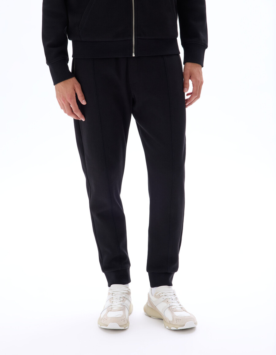 pantalón jogging regular fit de punto piqué