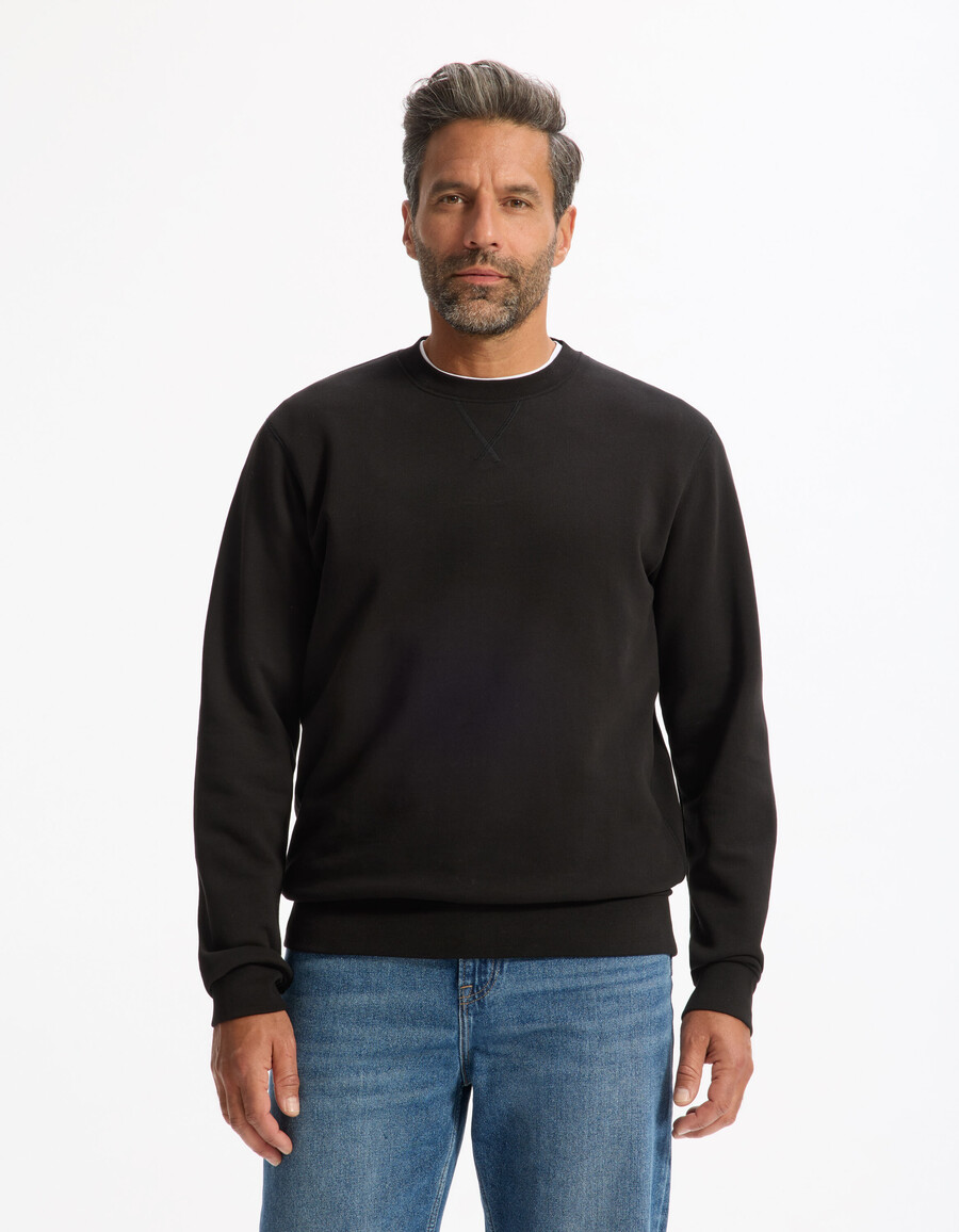sudadera de cuello redondo regular 100 algodón