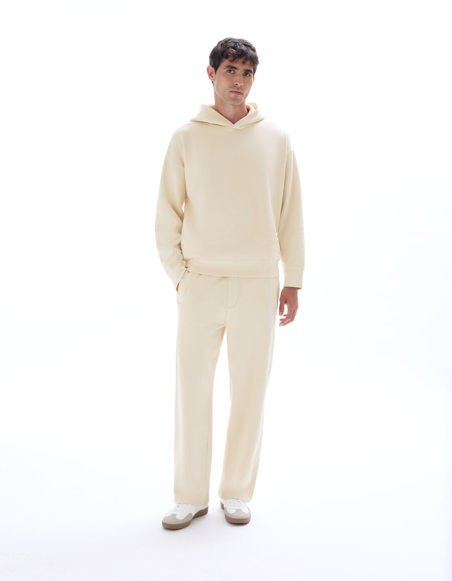 sudadera con capucha lisa de gran tamaño