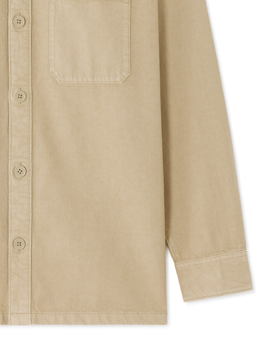 camisa 100 algodón teñida en pieza