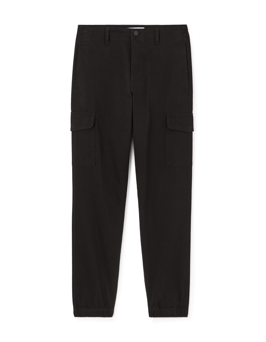 pantalones cargo ajustados de algodón elástico