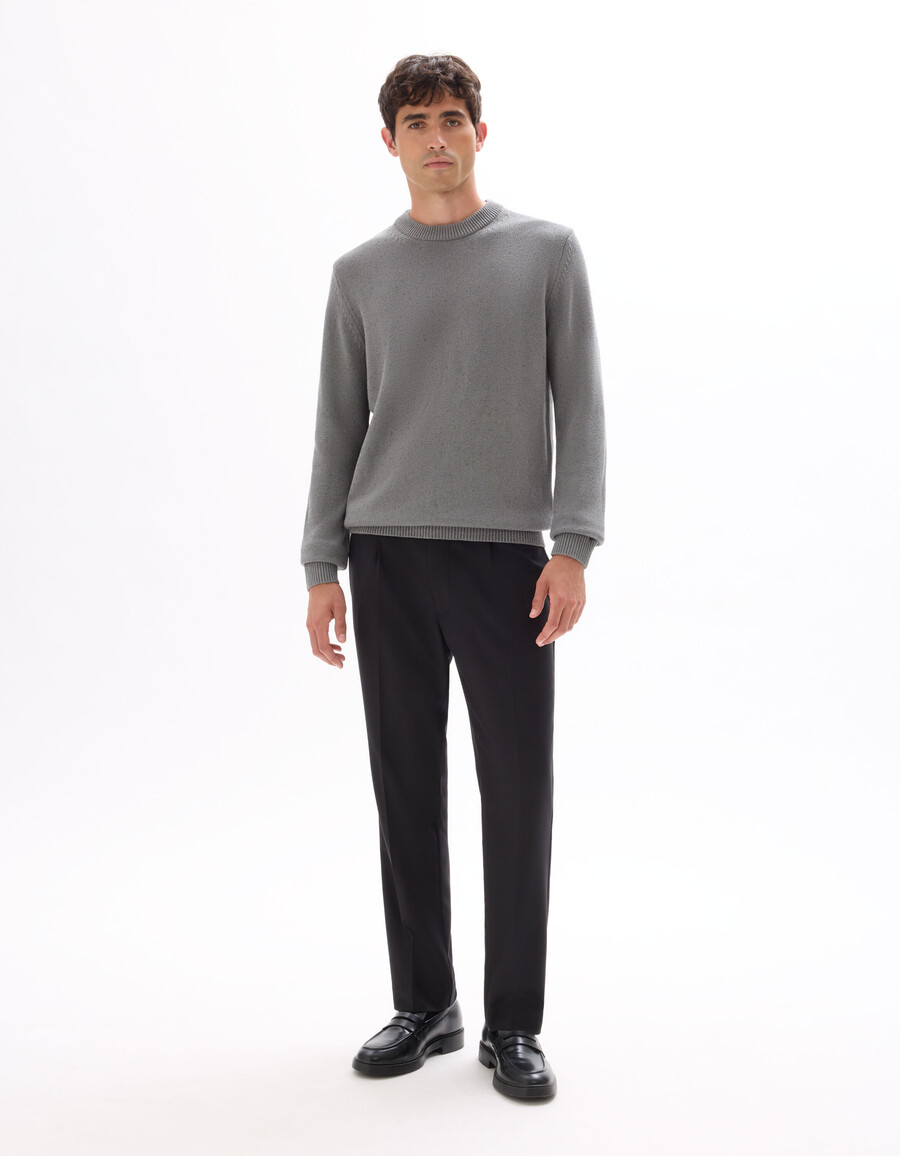 pantalones chinos de sarga elástica recta