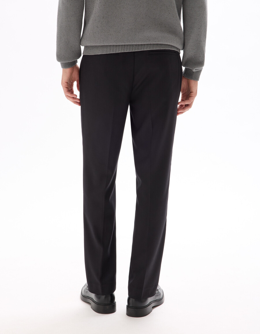 pantalones chinos de sarga elástica recta