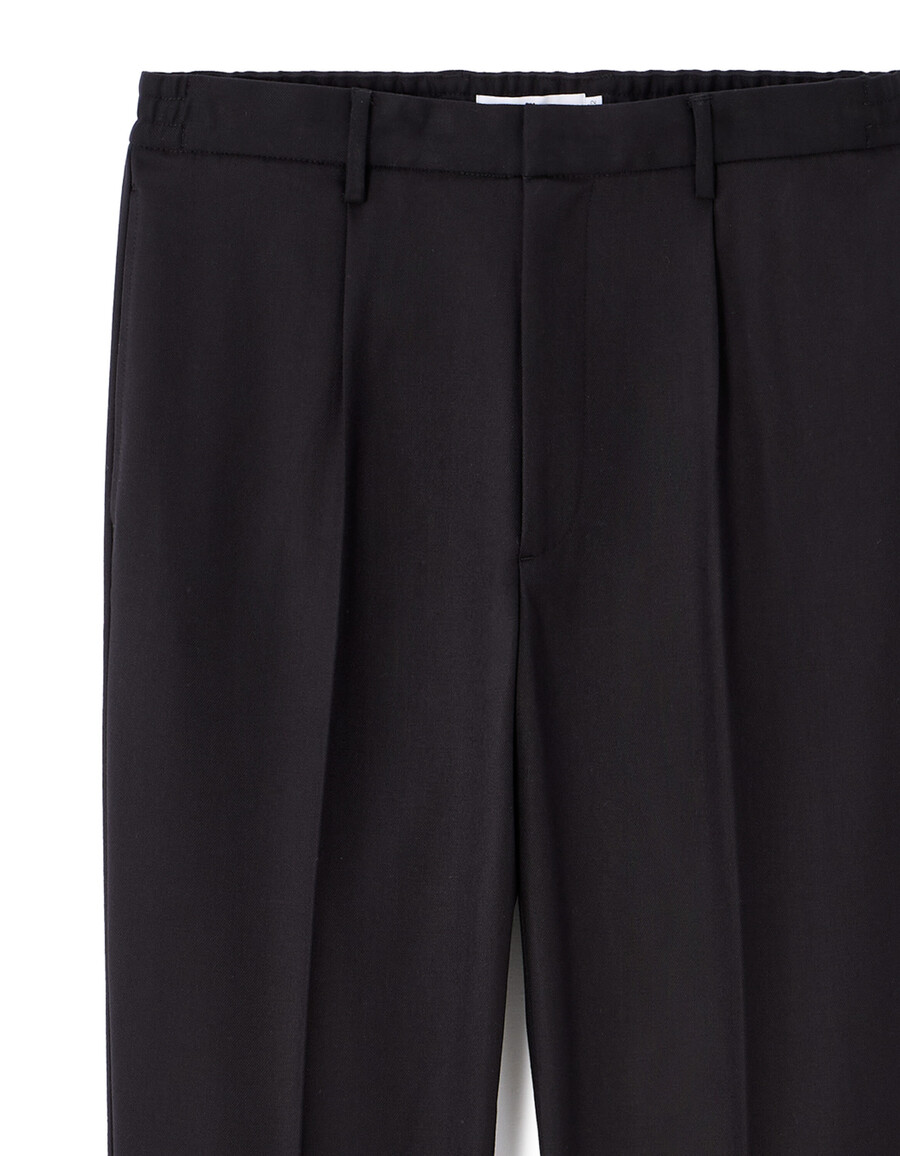 pantalones chinos de sarga elástica recta