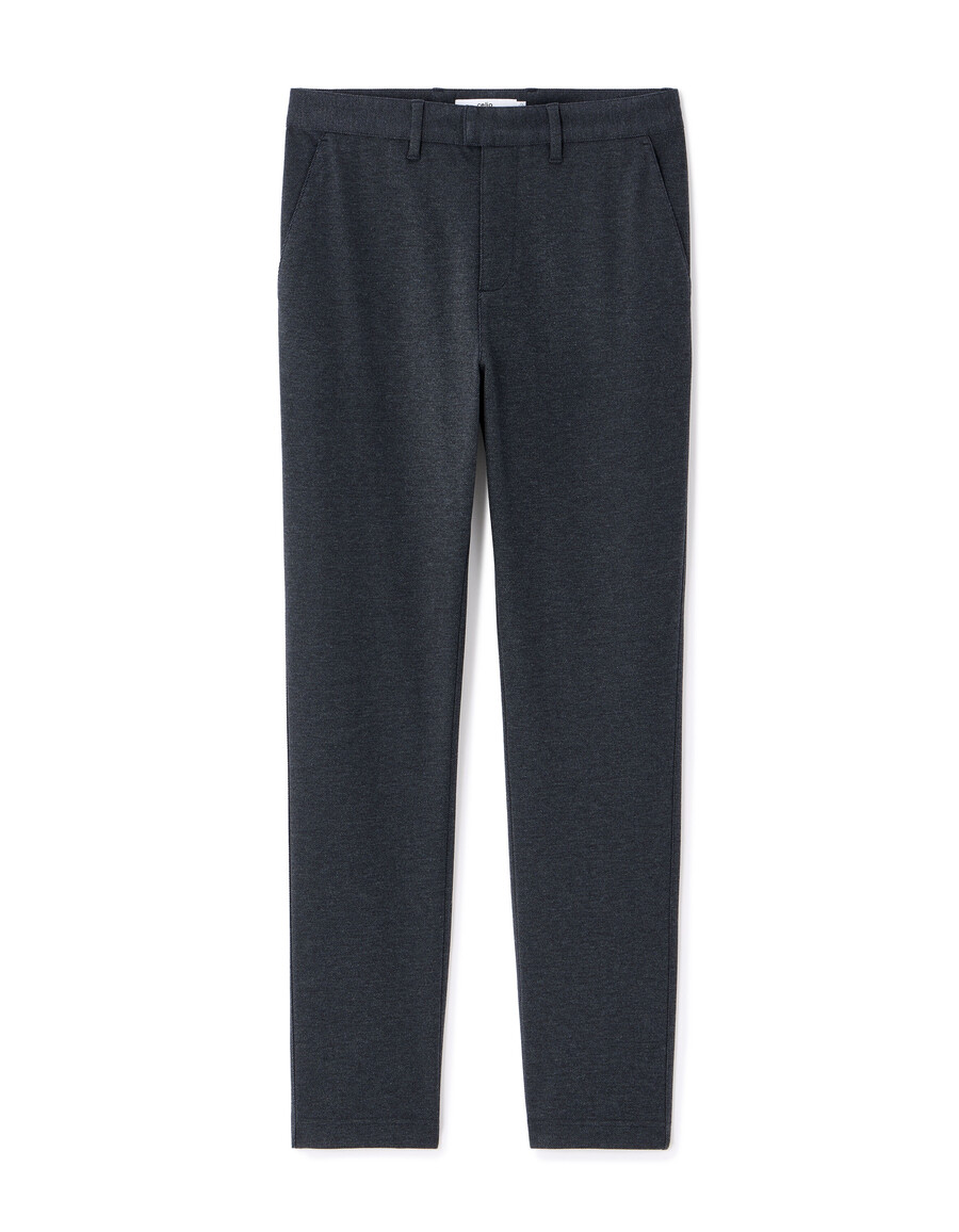 pantalones chinos ajustados de jersey