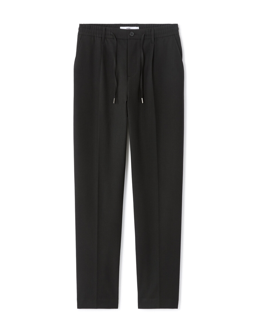 pantalones rectos de franela 24h
