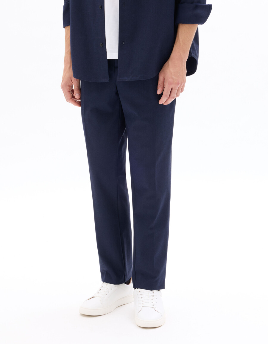 pantalones rectos de franela 24h