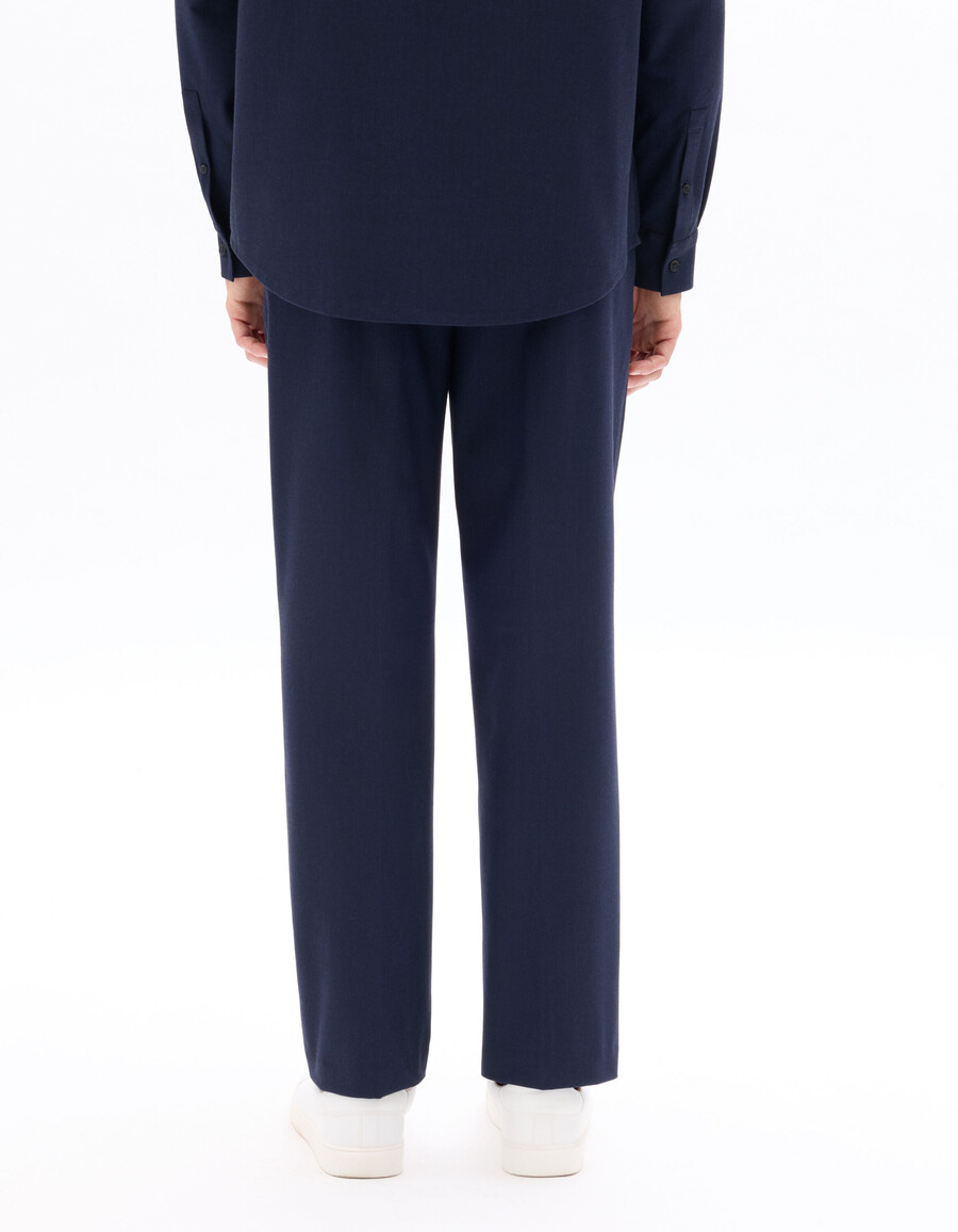 pantalones rectos de franela 24h