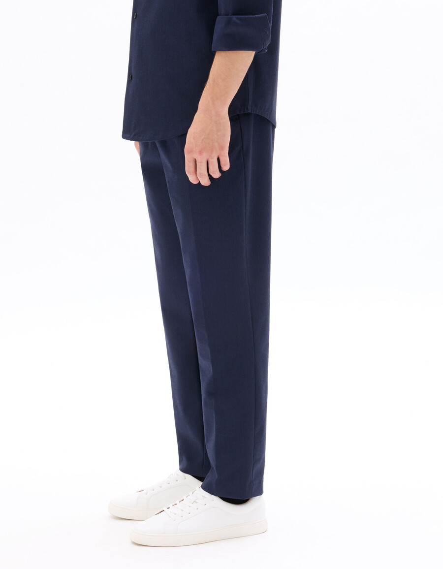 pantalones rectos de franela 24h