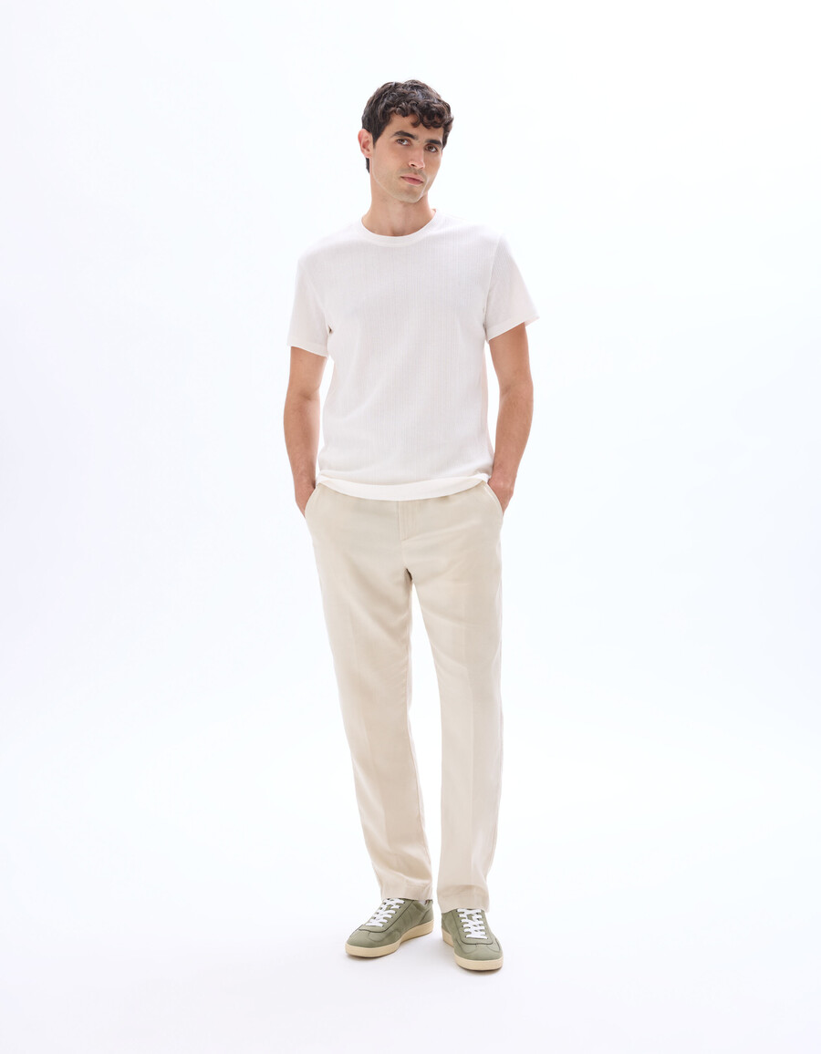 pantalones rectos de algodón tencel lyocell de 24 horas