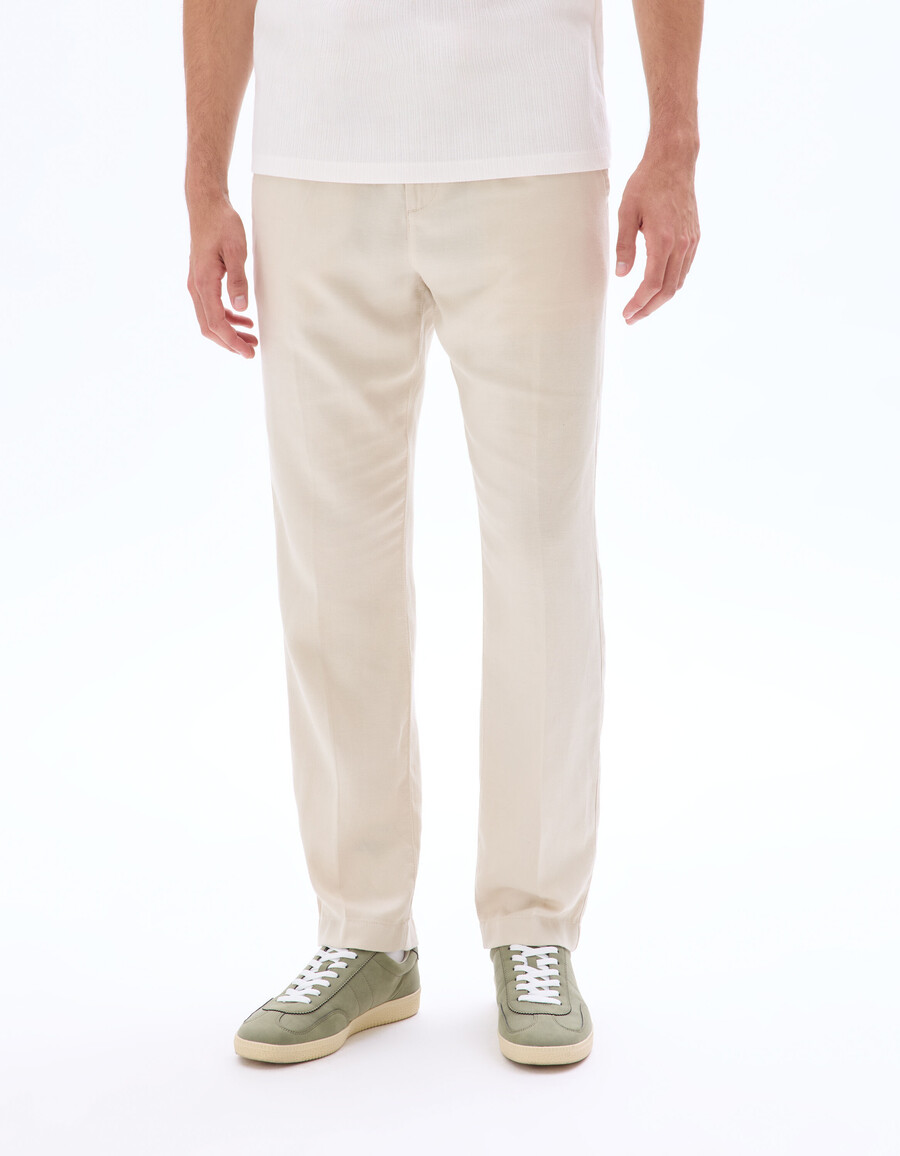 pantalones rectos de algodón tencel lyocell de 24 horas