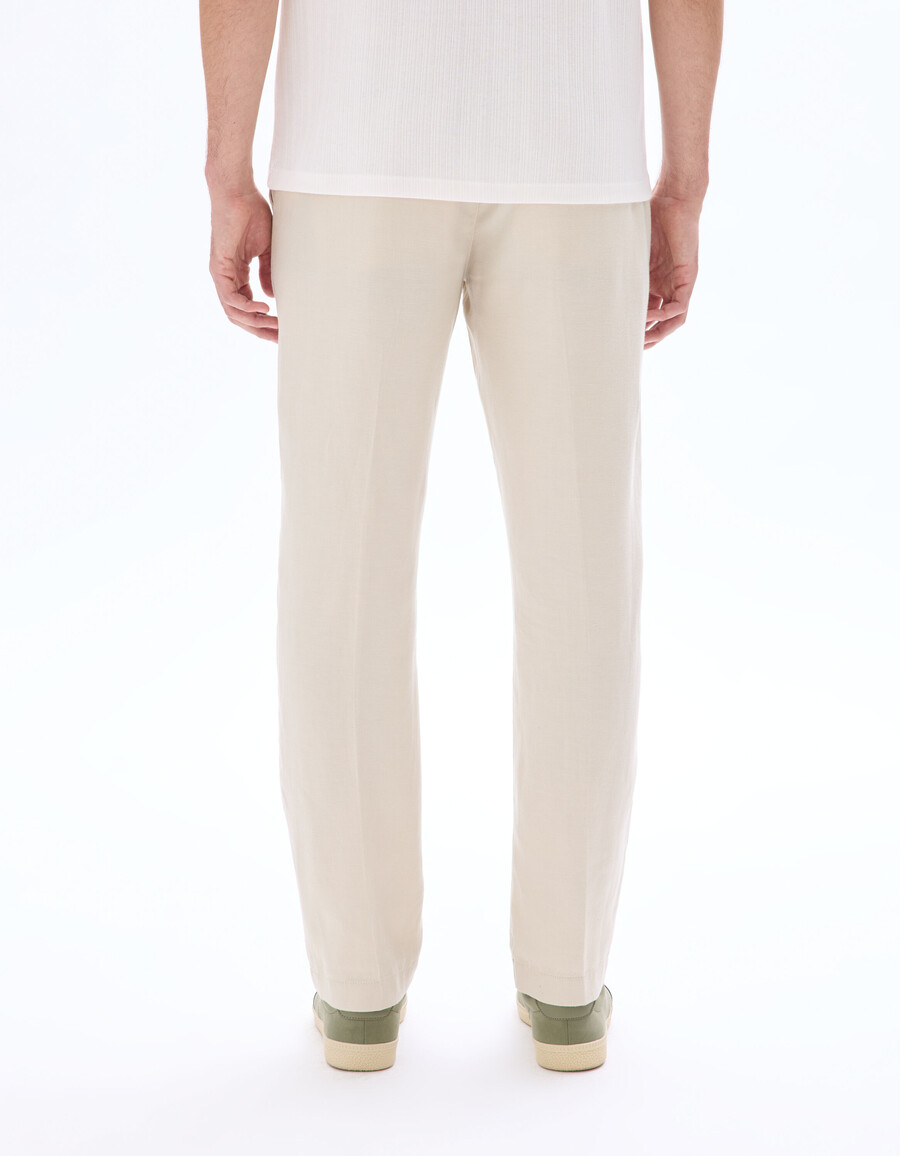 pantalones rectos de algodón tencel lyocell de 24 horas
