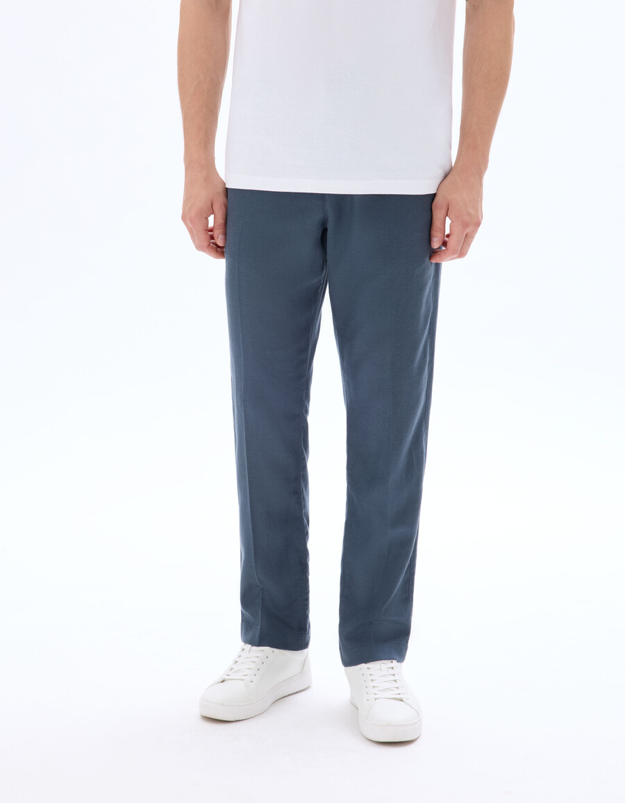 pantalones rectos de algodón tencel lyocell de 24 horas