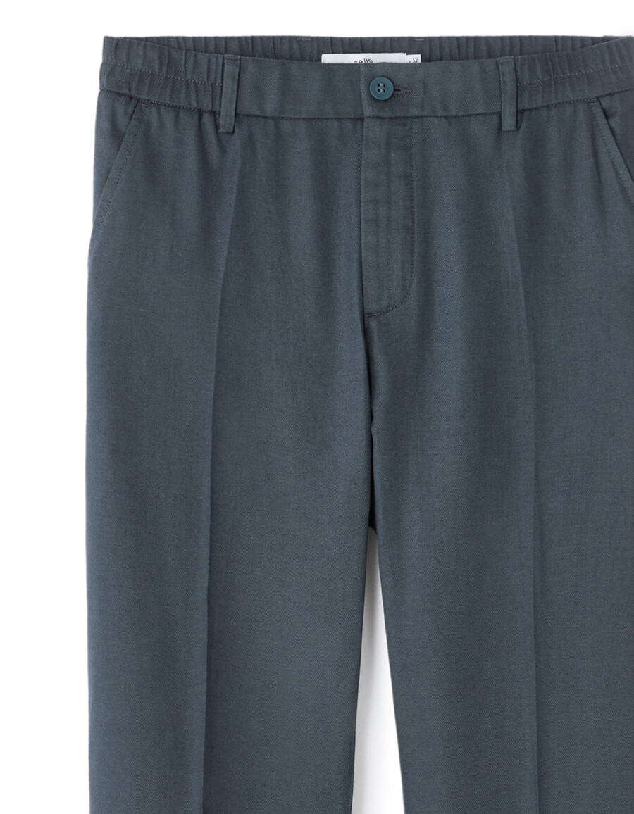pantalones rectos de algodón tencel lyocell de 24 horas