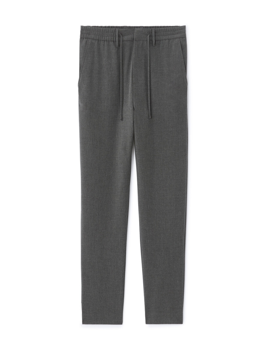 pantalones ajustados elásticos y cómodos para todo el día color gris oscuro de 78 de largo