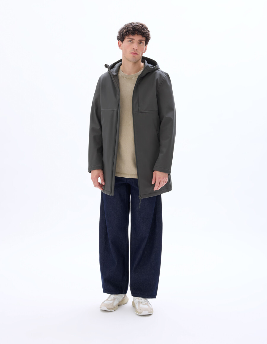 parka softshell con capucha