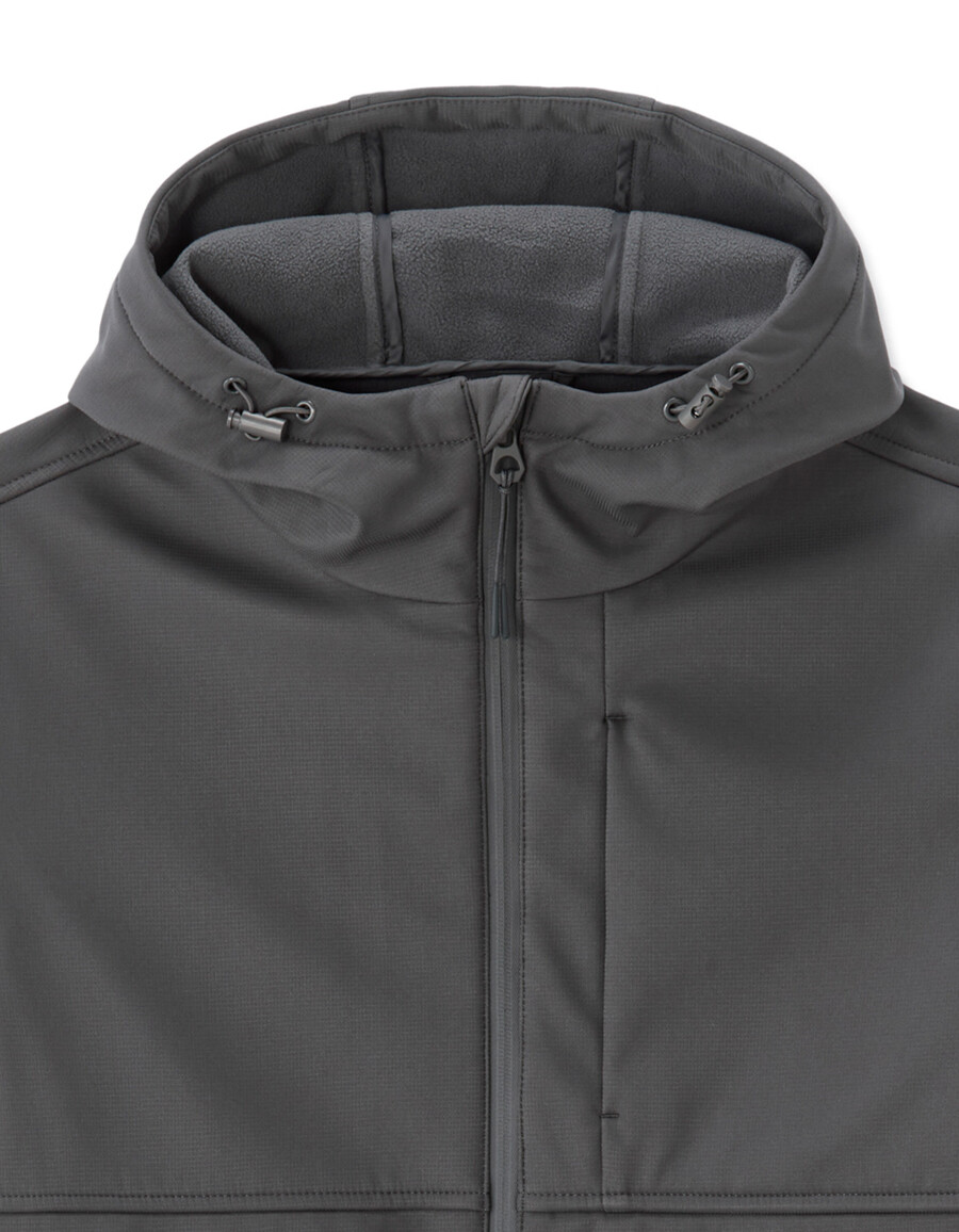 parka softshell con capucha